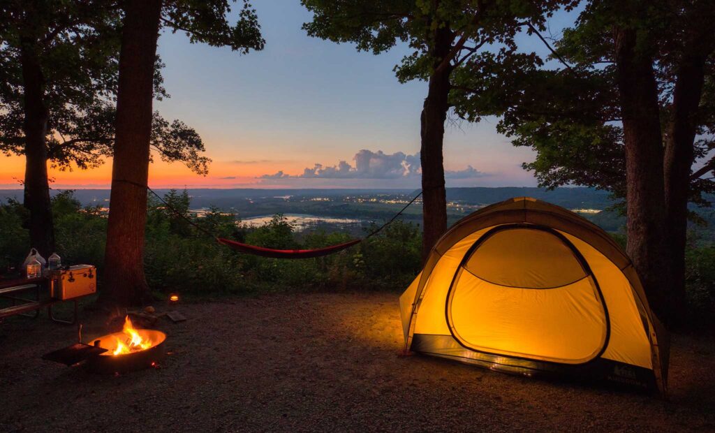 types of camping: traditional camping